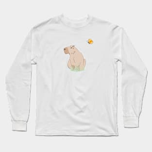 Chill Capybara Long Sleeve T-Shirt